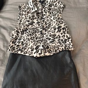 Leopard print blouse